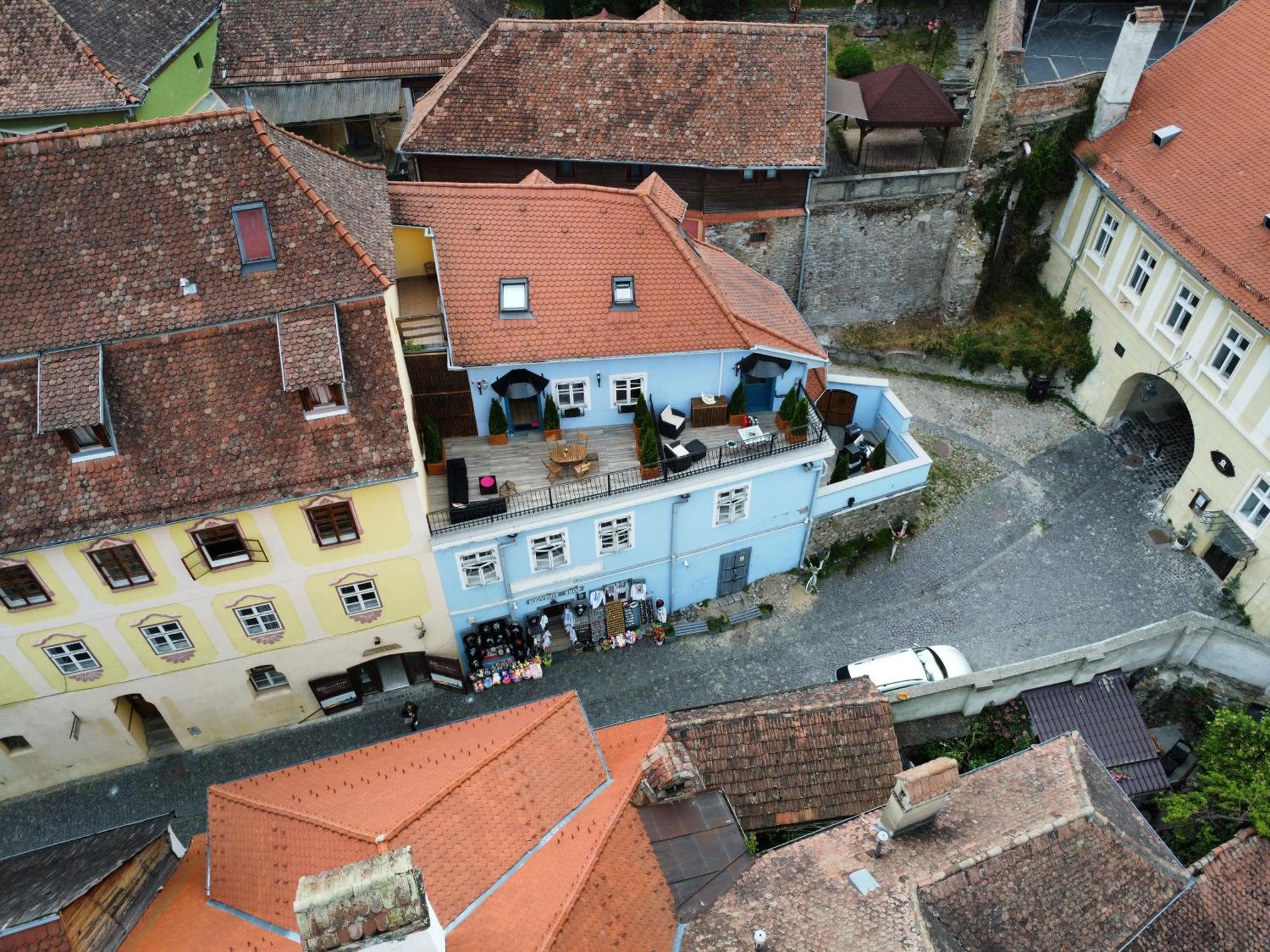 Апартаменти Casa Albastra By Casa Otto Сігішоара Екстер'єр фото