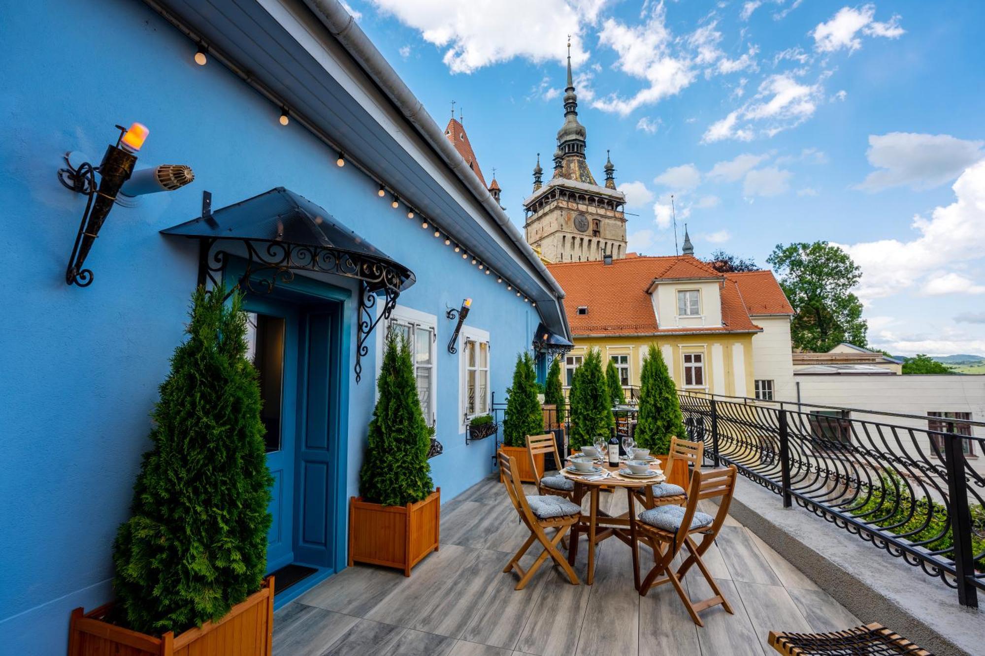 Апартаменти Casa Albastra By Casa Otto Сігішоара Екстер'єр фото