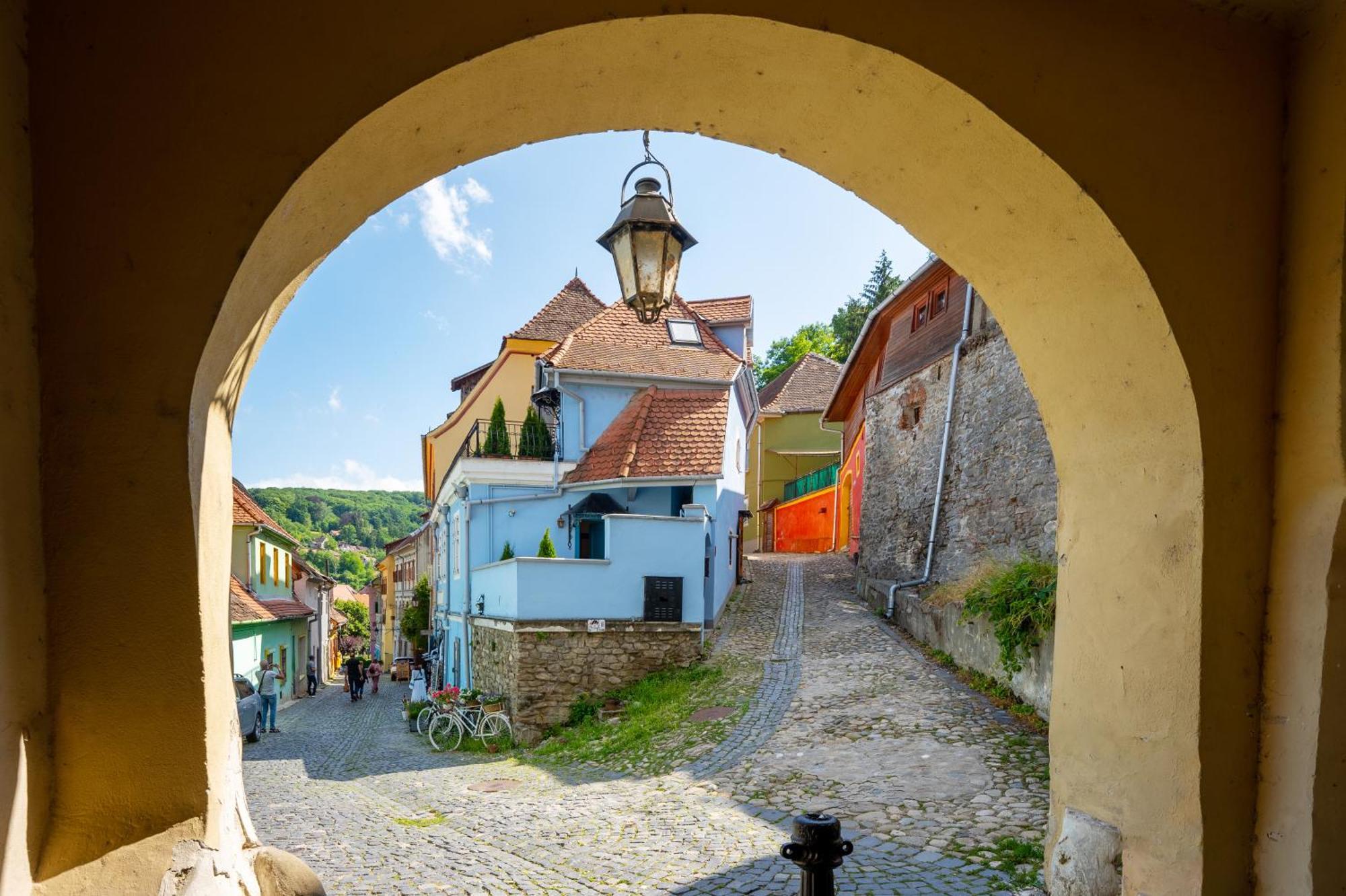 Апартаменти Casa Albastra By Casa Otto Сігішоара Екстер'єр фото
